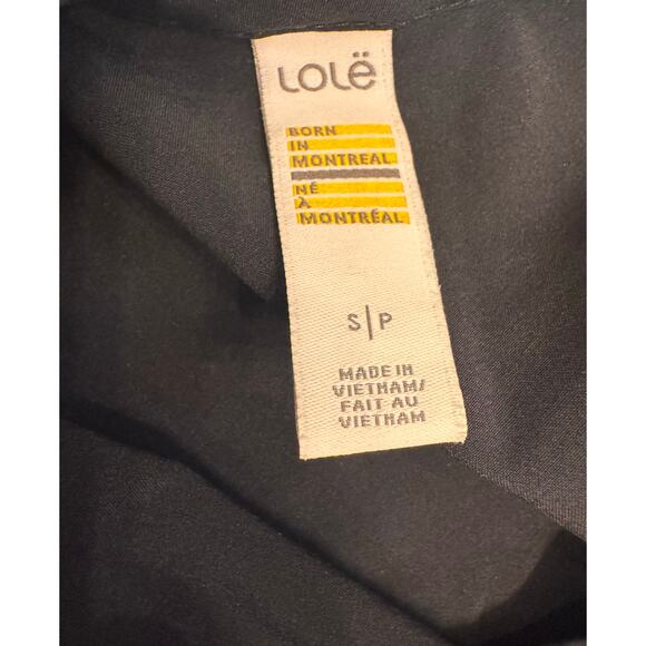 Lole Athletic Travel Dress V-Neck Black Size S Sleeveless Knee Length - Picture 3 of 4